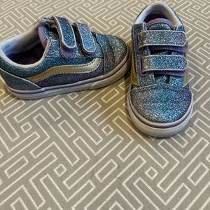 Vans toddler sparkly shoes. Size 6